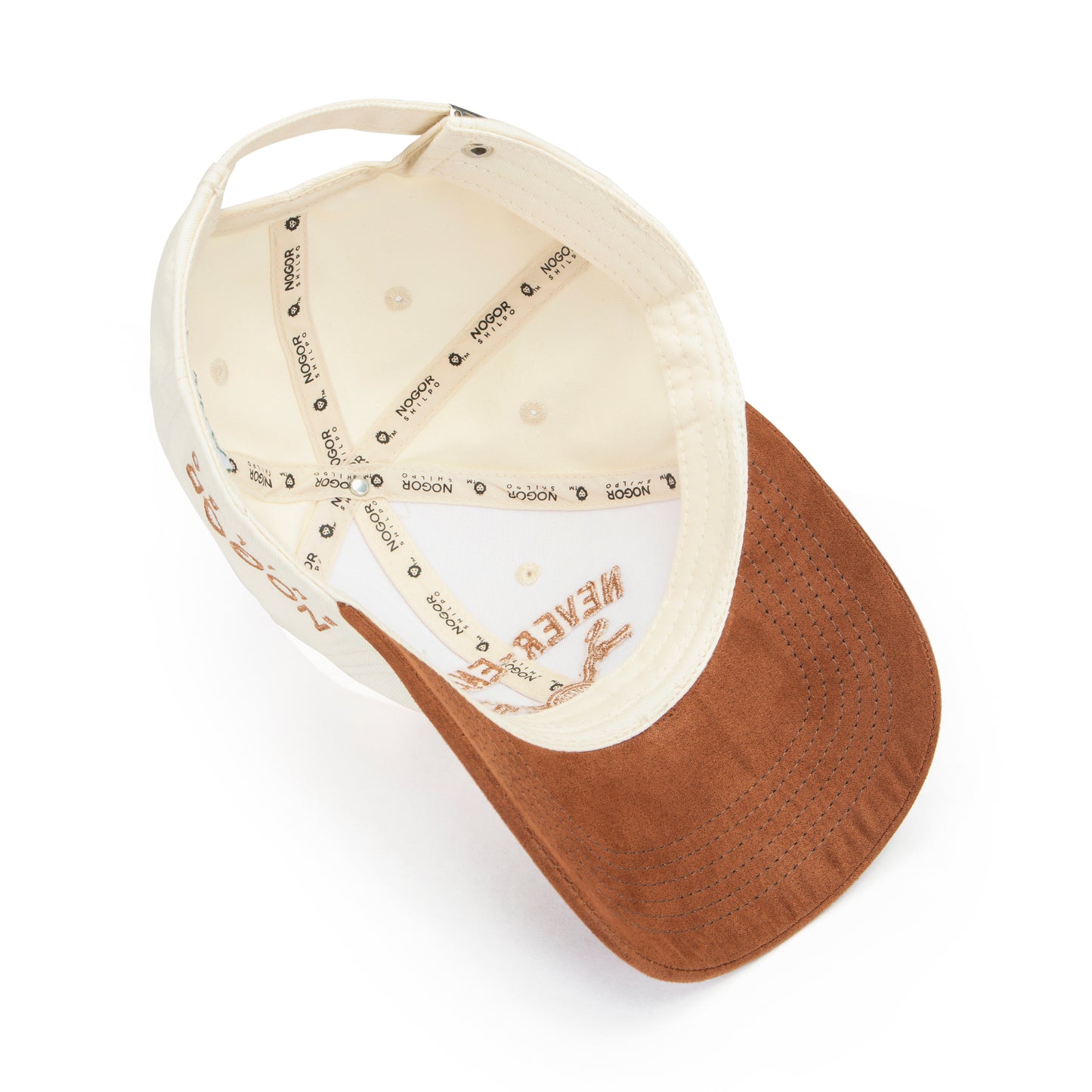 NEVER-ENDING WHITE BROWN SUEDE CAP