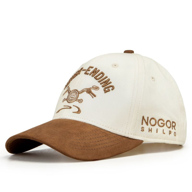 NEVER-ENDING WHITE BROWN SUEDE CAP