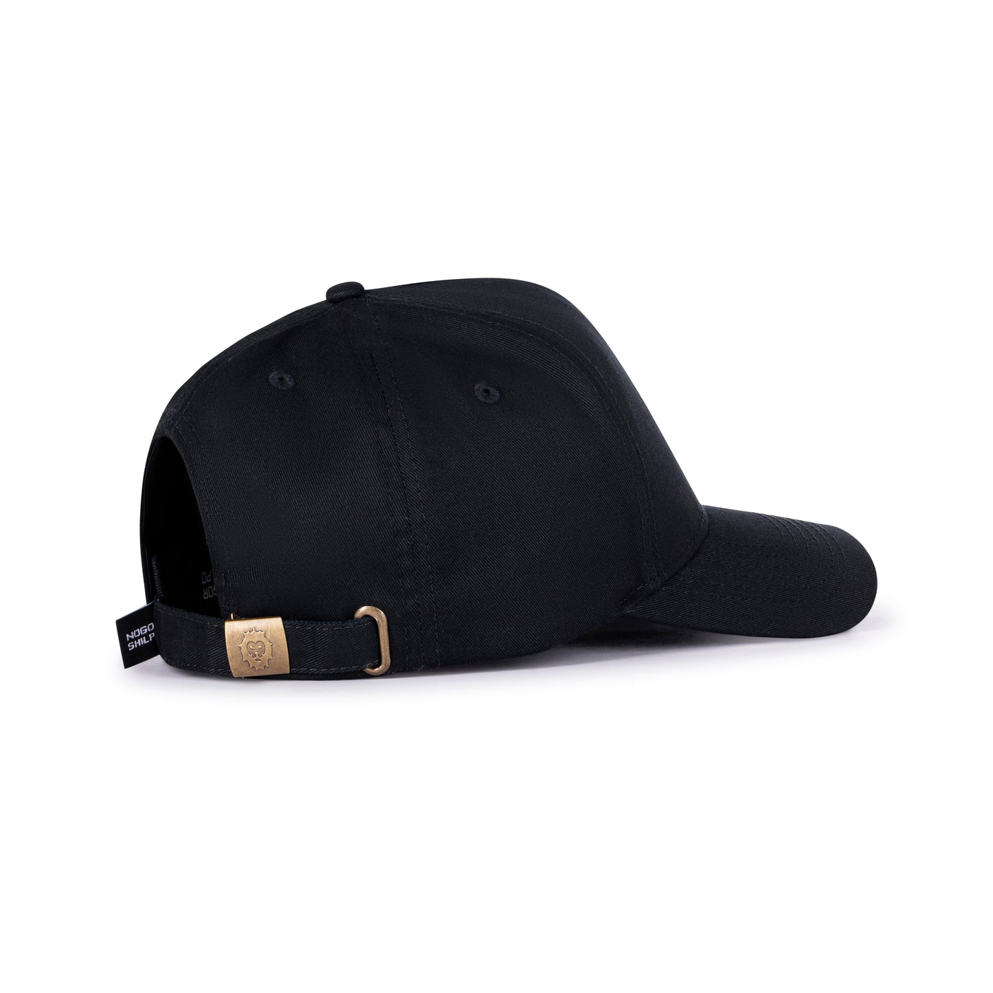 Black Baseball Hat with Green Accent - Minimalist Design NOGOR SHILPO