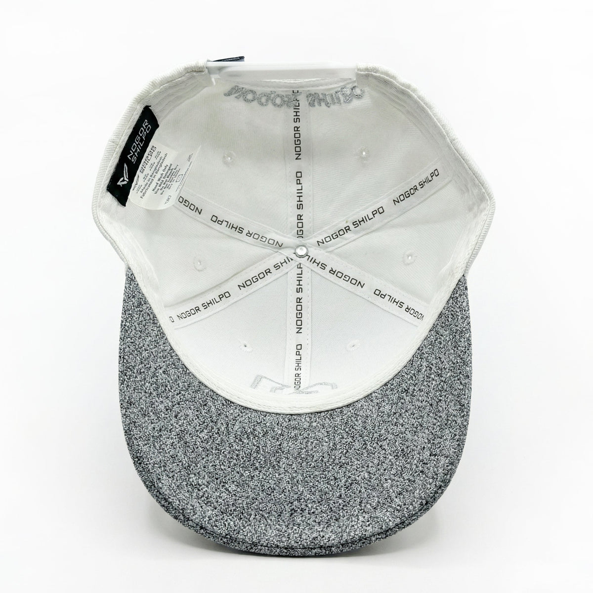 NOGOR SHILPO WHITE & GREY SNAPBACK BASEBALL CAP NOGOR SHILPO
