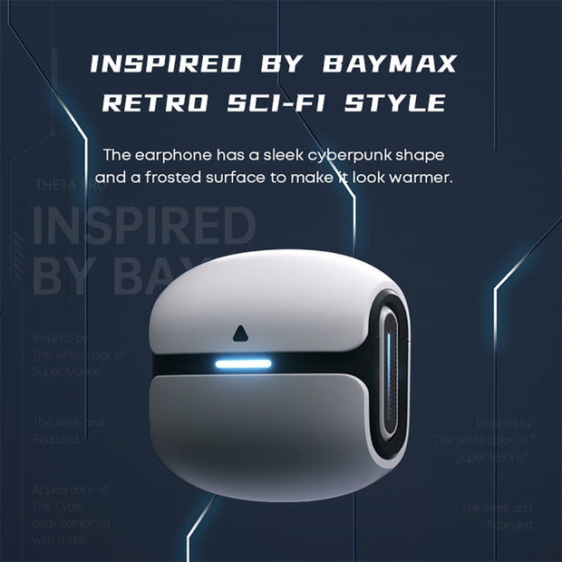 Langsdom AeroWave X1 – Futuristic TWS Earbuds with LED Charging Case & Smart Touch Control NogorShilpo