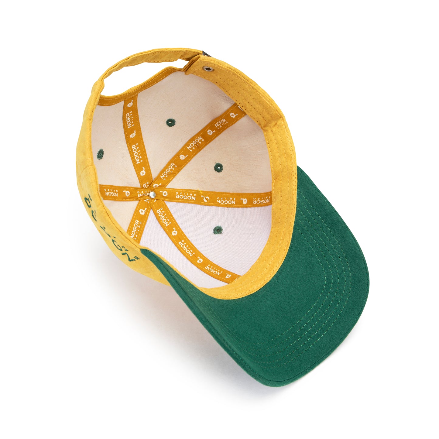 NOGOR SHILPO MUSTARD GREEN SUEDE CAP