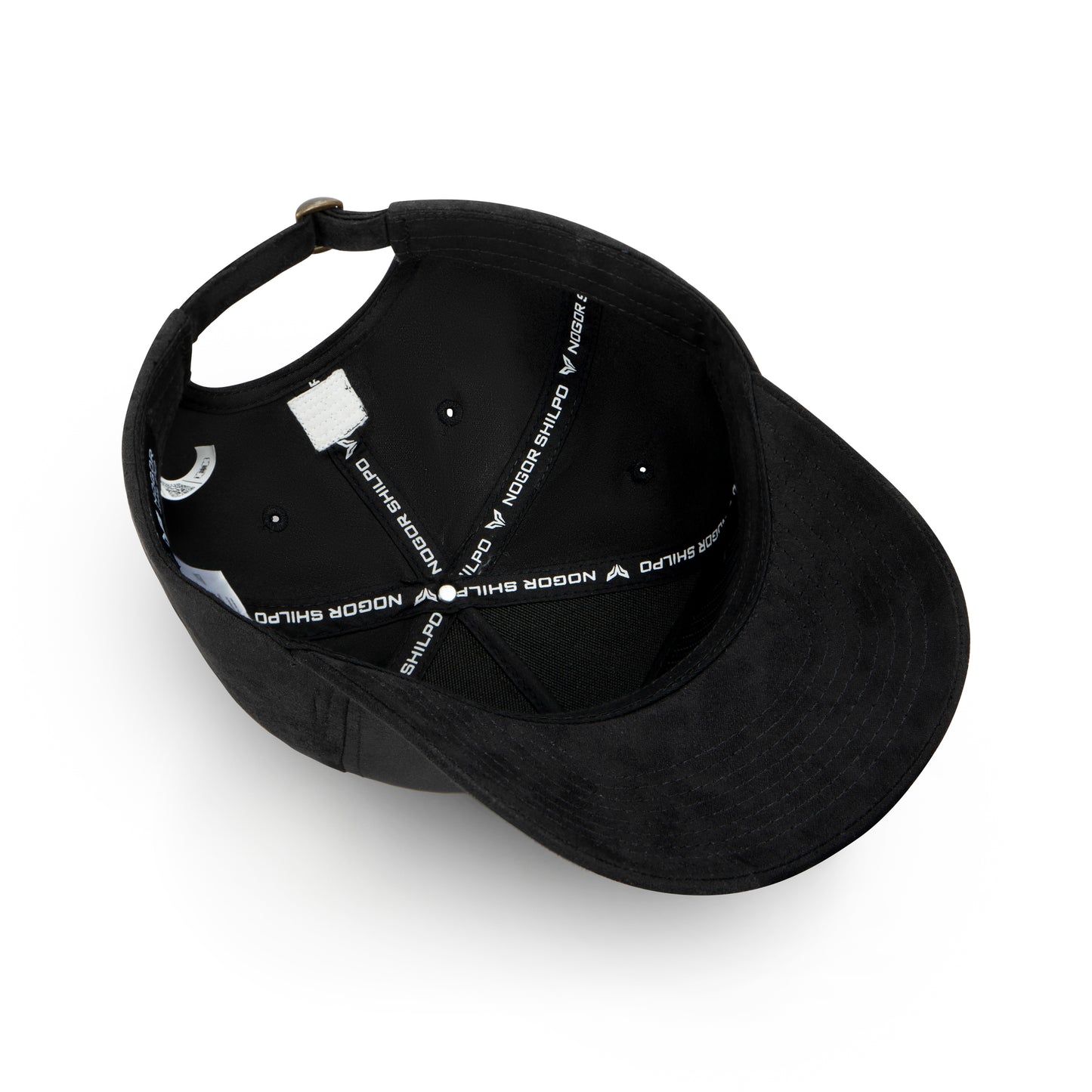 NOGORSHILPO STEALTH BLACK SUEDE HAT | GREEN LOGO