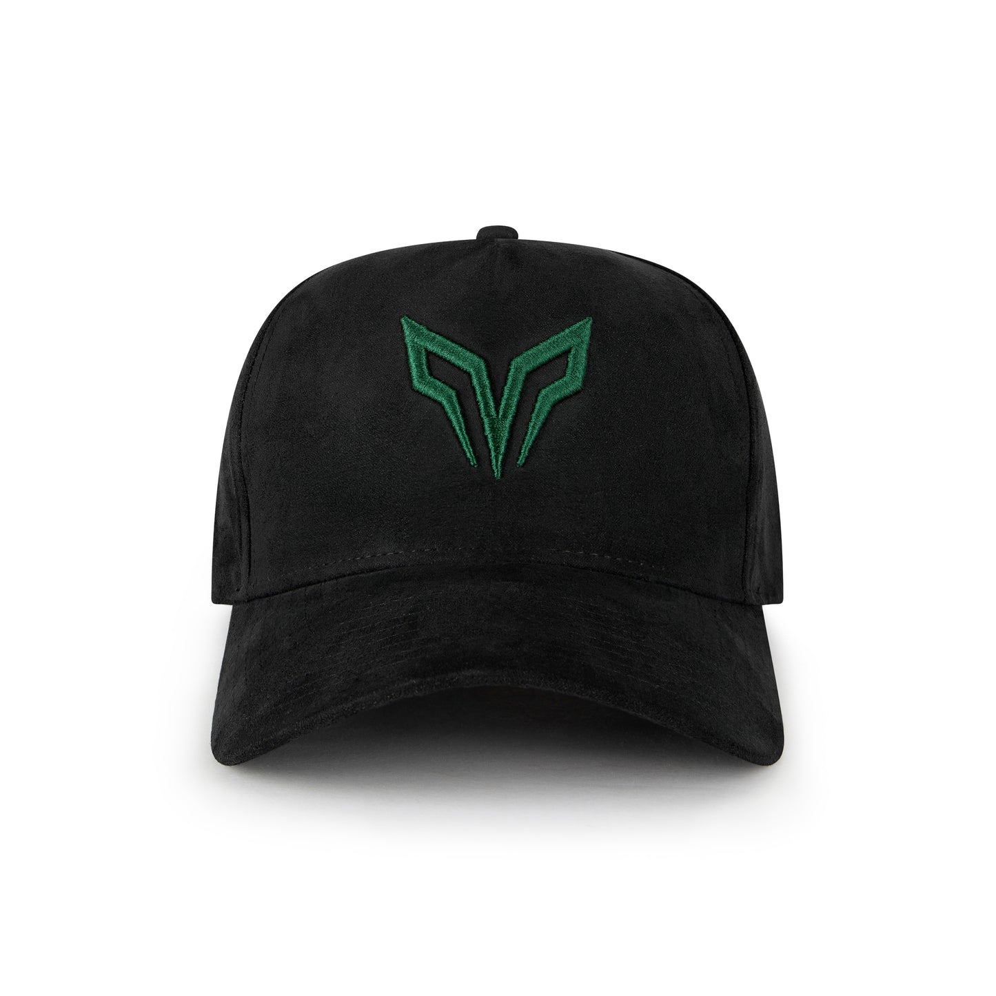 NOGORSHILPO STEALTH BLACK SUEDE HAT | GREEN LOGO
