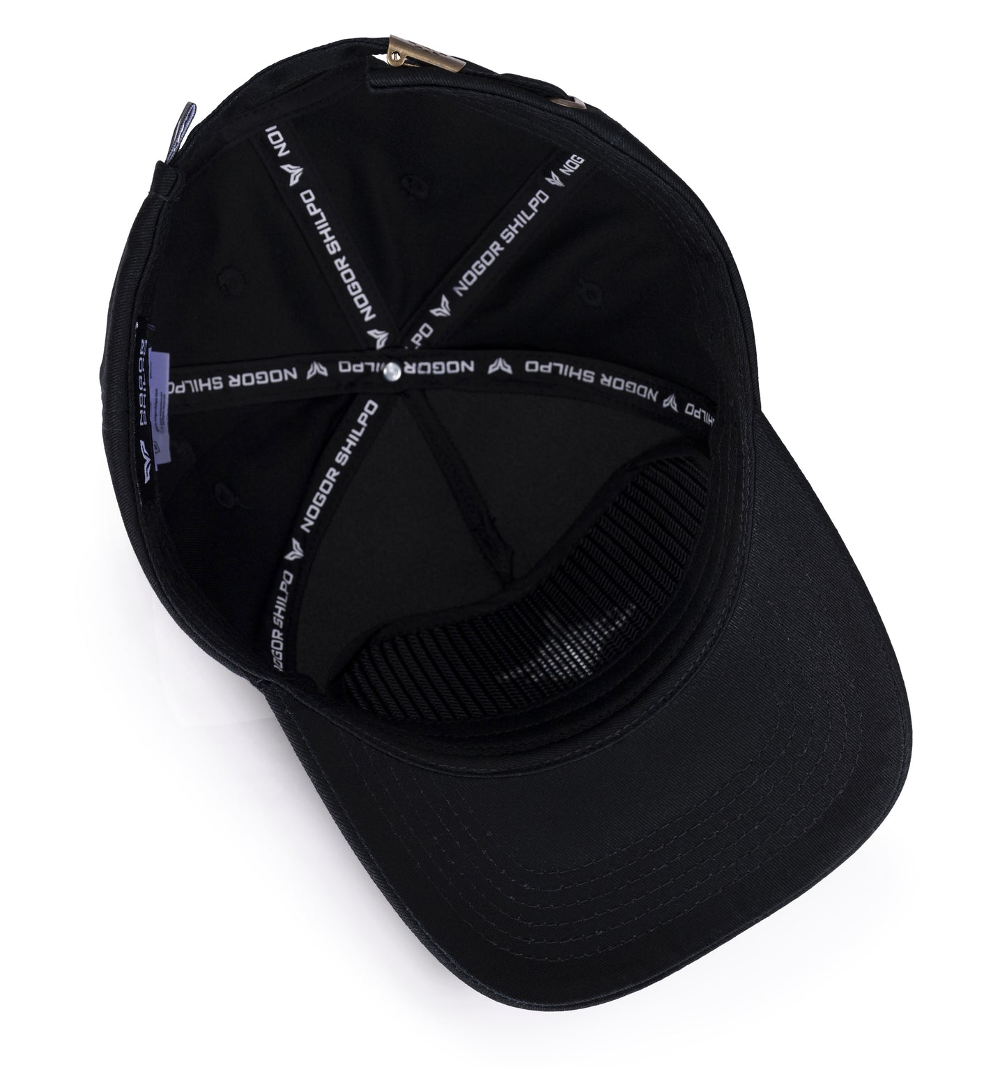 Black Baseball Hat with Green Accent - Minimalist Design