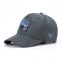 PRAY SUEDE CAP - GREY/BLUE